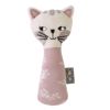 Hochet tricoté en coton bio Chaton, Sevira Kids