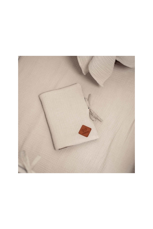 Protège carnet de santé en gaze de coton Jeanne, Sevira Kids