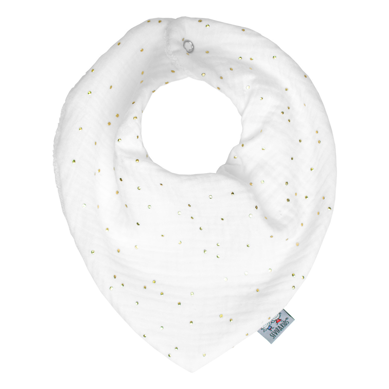 Bavoir bandana gaze de coton Jeanne, Sevira Kids -