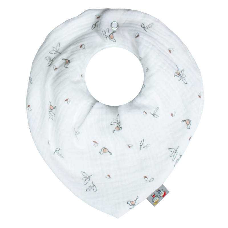 Bavoir bandana gaze de coton Melody, Sevira Kids -