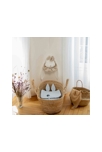 Oreiller plat lapin en gaze de coton Jeanne, Sevira Kids 2