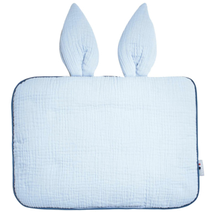 Oreiller plat lapin en gaze de coton Jeanne, Sevira Kids 1