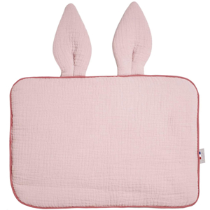 Oreiller plat lapin en gaze de coton Jeanne, Sevira Kids 1