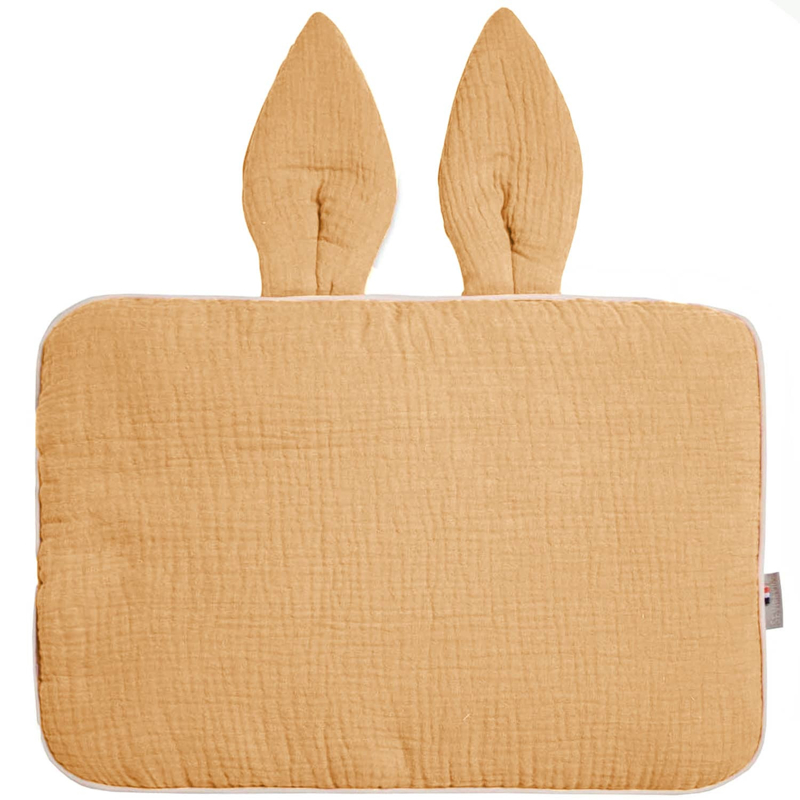 Sevira Kids - Oreiller plat lapin en gaze de coton Jeanne, Sevira Kids - Mixte