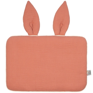 Oreiller plat lapin en gaze de coton Jeanne, Sevira Kids 1