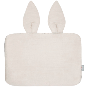 Oreiller plat lapin en gaze de coton Jeanne, Sevira Kids 1