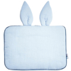 Oreiller plat lapin en gaze de coton Jeanne, Sevira Kids