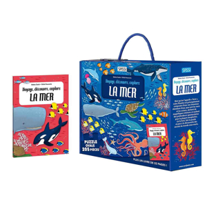 Puzzle & Livre : Voyage, découvre et explore la mer, Sassi 1