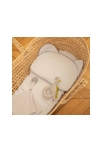 Oreiller bébé plat ourson en gaze de coton Jeanne, Sevira Kids 3