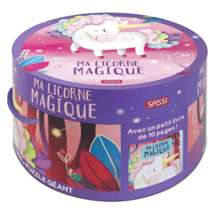 Puzzle & Livre : Ma licorne magique, Sassi 1