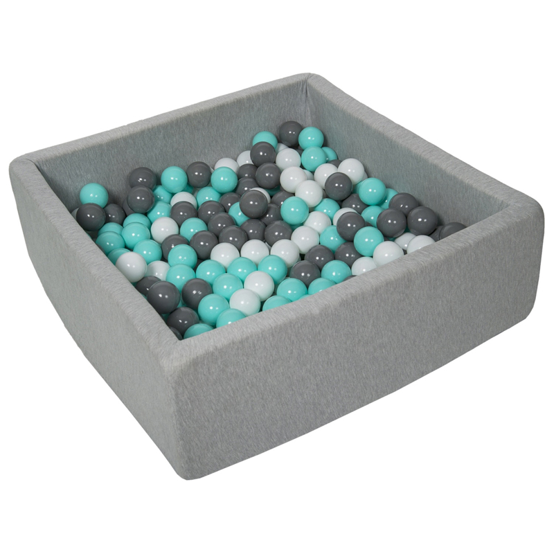 Piscine à balles 90x90 cm + 200 balles, Velinda -