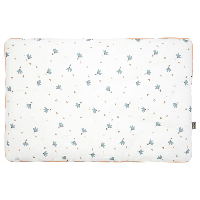 Sevira Kids - Oreiller plat réversible en gaze de coton Bleuet, Sevira Kids - Mixte