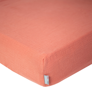 Drap housse uni en gaze de coton, Sevira Kids 1