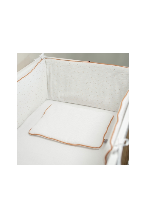 Tour de lit universel en gaze de coton jeanne, Sevira Kids