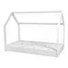 Lit cabane 190x90cm + matelas STANDARD blanc, Velinda