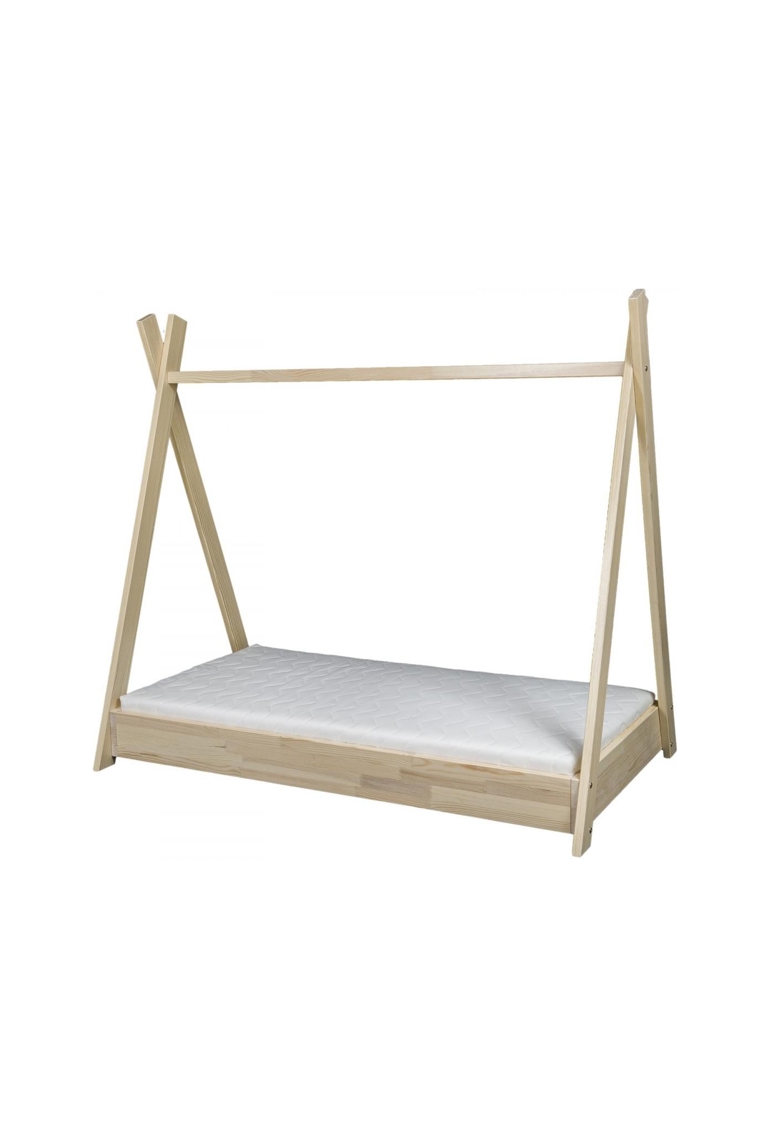 Lit titi + matelas ECO en bois naturel, Velinda 1