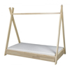 Lit titi + matelas ECO en bois naturel, Velinda