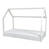 Lit cabane 190x90cm + matelas ECO blanc, Velinda