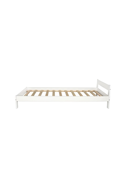 Lit 190x90 cm Scandinave blanc, Velinda