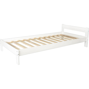 Lit 190x90 cm Scandinave blanc, Velinda 1