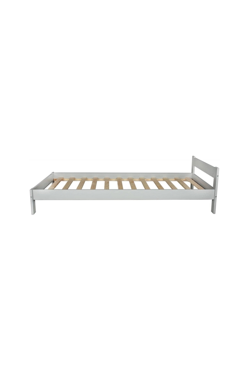 Lit 190x90 cm Scandinave gris, Velinda