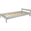 Lit 190x90 cm Scandinave gris, Velinda