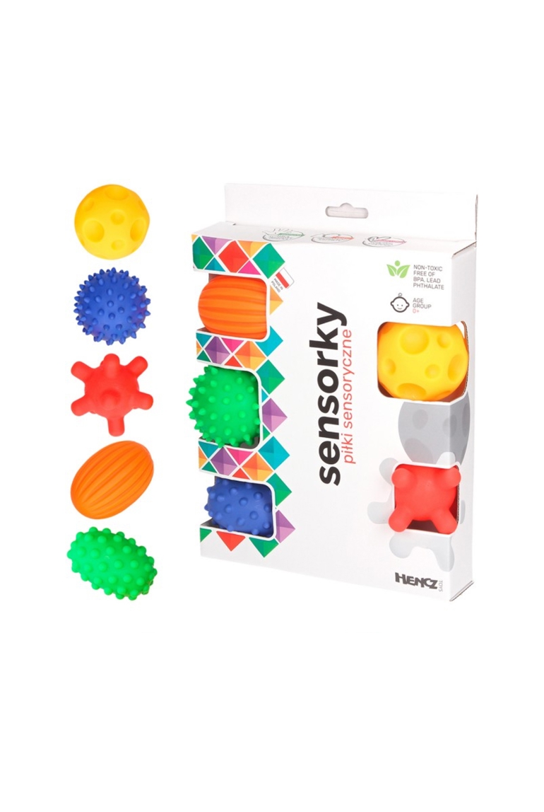 Coffret de 5 balles éveil sensoriel, Sevira Kids 1