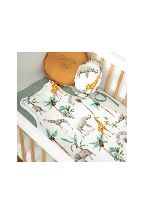 Gigoteuse sans manches en coton 18 - 36 mois safari, Sevira Kids