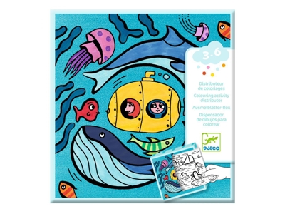 Distributeur de coloriages Ocean, Djeco 1