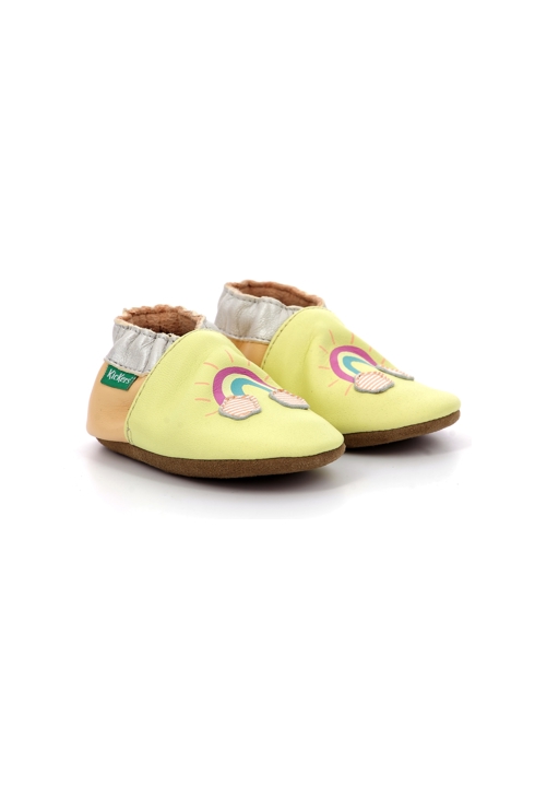 Chaussons cuir Kickers Kickbaby Rainbo