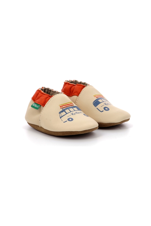 Chaussons cuir Kickers Kickbaby Van