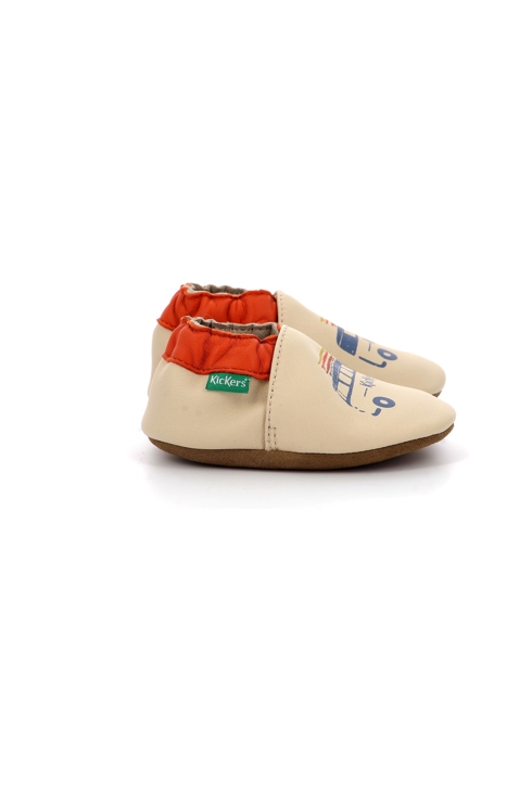 Chaussons cuir Kickers Kickbaby Van