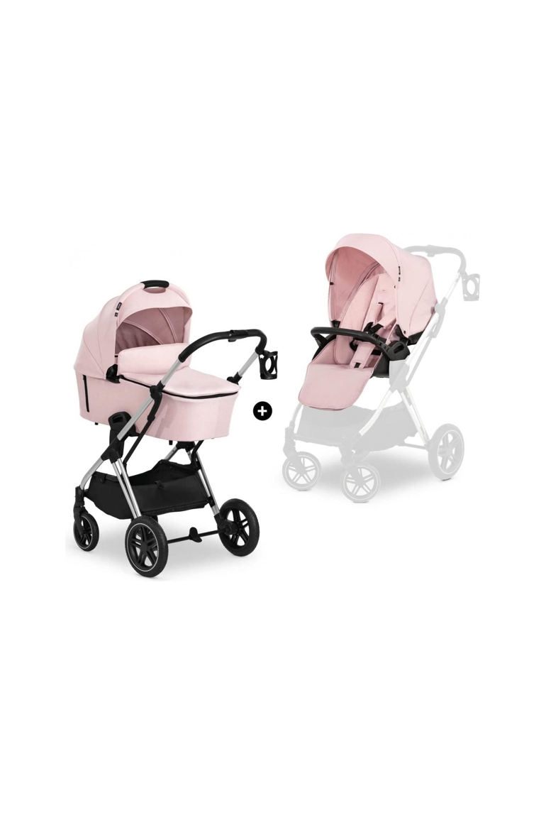 Poussette rose Shopping Vision X Set Silver, Hauck 1