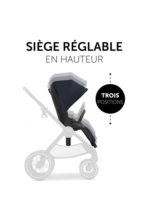 Poussette bleu marine foncé Shopping Walk N Care, Hauck