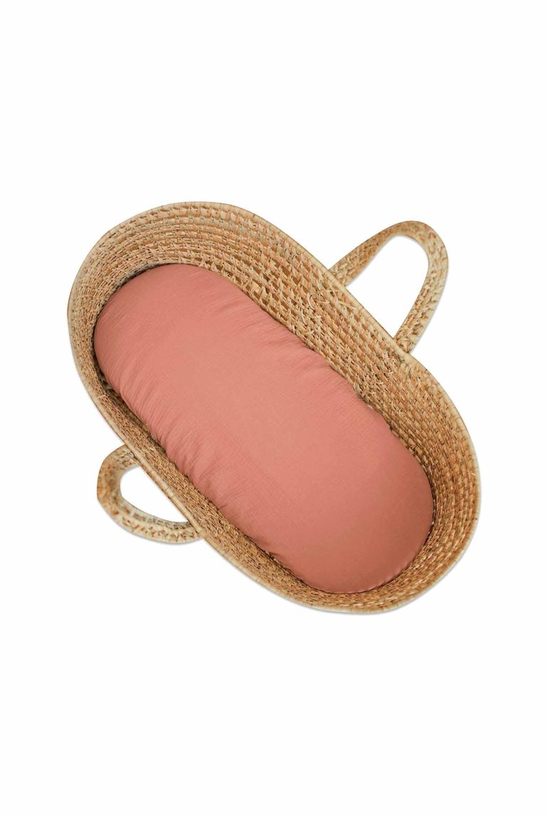 Drap housse couffin ovale en gaze de coton  jeanne, Sevira Kids 1