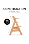 Chaise haute Alpha+B naturel, Hauck 3