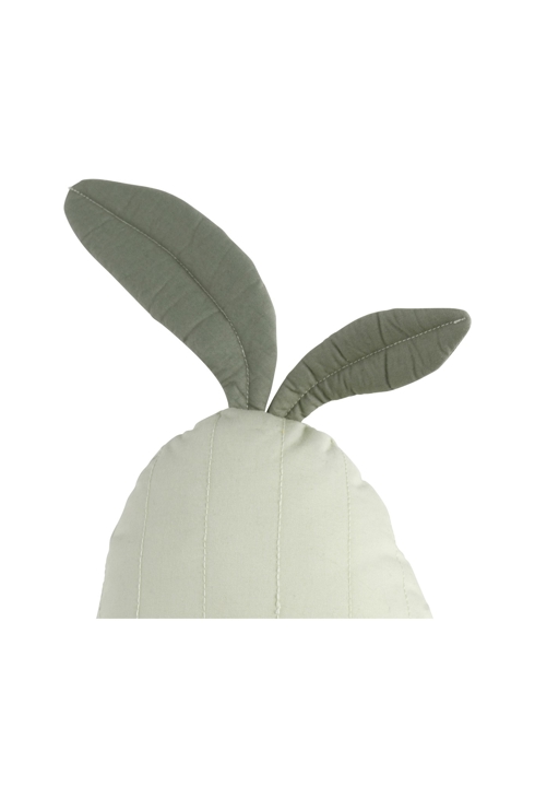 Coussin déco poire 23x36cm en coton Vert tilleul