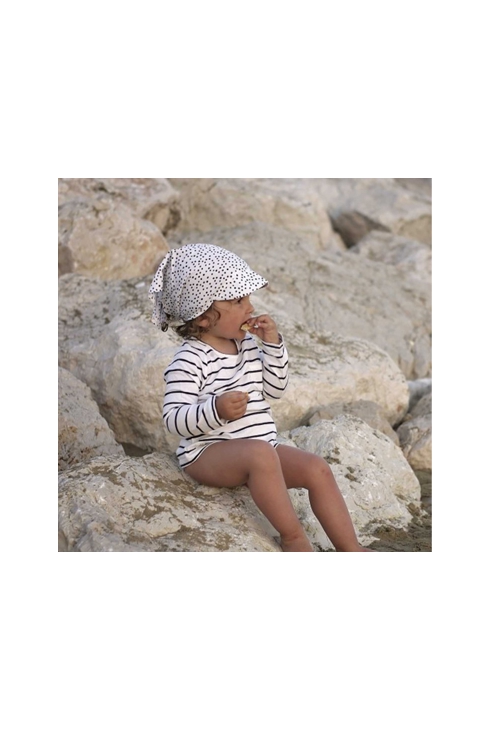 Casquette bandana bébé en bambou elodie, Sevira Kids