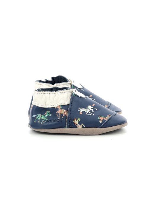 Chaussons cuir Robeez Crazy Zebra
