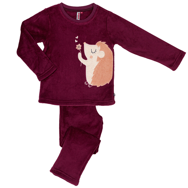 Mon P'tit Dodo - Pyjama herisson bordeaux - Fille