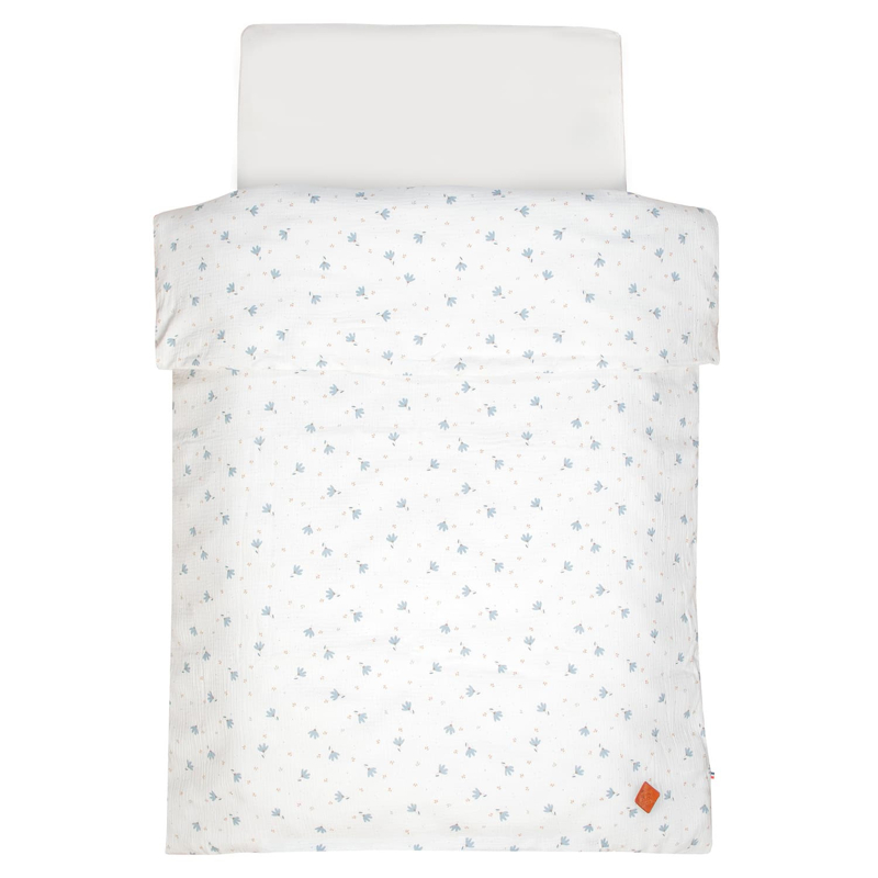 Housse de couette en gaze de coton bleuet, Sevira Kids - 80x120 cm
