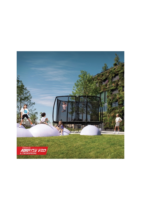 Trampoline écologique sur pied Champion ECO 410 + filet de sécurité, BERG