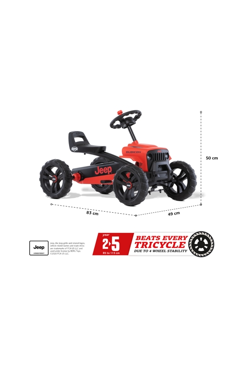 Kart à pédale JEEP Buzzy Rubicon, BERG