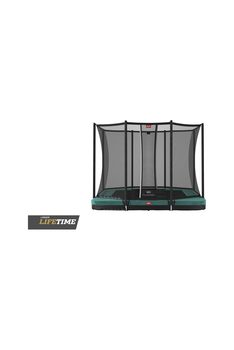 Trampoline rectangulaire 280cm avec filet de sécurité Favorit InGround, BERG 1