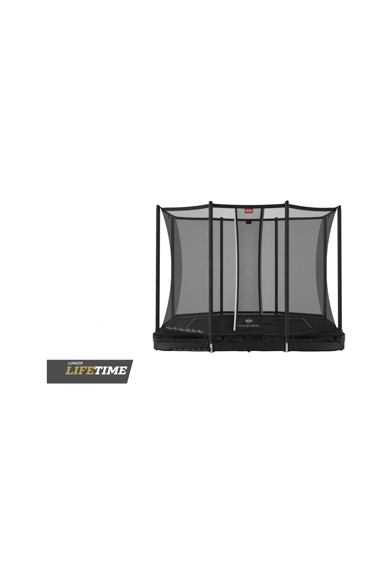 Trampoline rectangulaire 280cm avec filet de sécurité Favorit InGround, BERG 1
