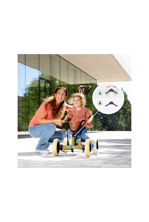 Kart à pédale Buzzy Retro 2-in-1 vert, BERG