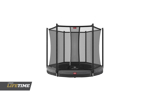 Trampoline gris 200 cm avec filet de sécurité Favorit InGround, BERG