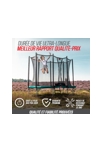 Trampoline rond gris 200 cm avec filet de sécurité Favorit Regular, BERG 5