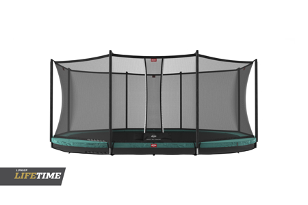 Trampoline ovale 520 cm avec filet de sécurité Favorit InGround, BERG 1