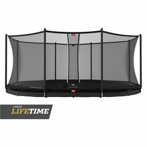 Trampoline ovale 520 cm avec filet de sécurité Favorit InGround, BERG 1